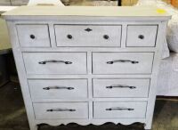 Chatsworth 9 Dresser Drawer Grey #B642-23 (Side Damaged)