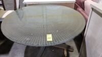 Glass Top Outdoor Patio Table