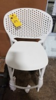 White Patio Stool