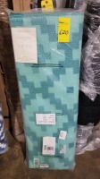 Blue Geometric 8' X 10' Indoor/ Outdooor Rug