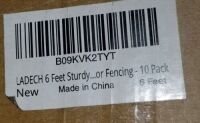 Ladech 6 Ft Sturdy Fencing 10 Pck Posts