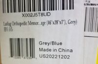 Laifug Orthopedic Dog Bed Grey/ Blue