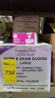 Nitrile Exam Gloves #PC630CB (31 Packages )