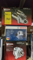 Asst. Wilson Premium Starter #17526 Bosch Alternator #A12389X (3 Each)