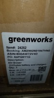 Green Works Cordless Blower #24252 40 Volt