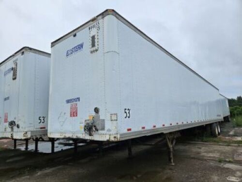 2005 Strick 53' Van Trailer, Aluminum Roof, Wood Plated Deck, Vin: 1S12E95335E506461