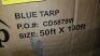 Blue Tarp 50x100 , Items must be paid for & removed by 4:00 PM on Monday, July 24, 2023. No Exceptions!