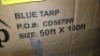 Blue Tarp 50x100 , Items must be paid for & removed by 4:00 PM on Monday, July 24, 2023. No Exceptions! - 2