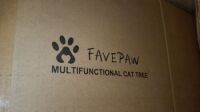 FavePaw Cat Liter Box Enclusure Cat Tree #CB002-WE-FP , Items must be paid for & removed by 4:00 PM on Monday, July 24, 2023. No Exceptions!