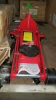 Big Red 3 1/2 Ton Quick Lift Service Jack, #T83012, Items must be paid for & removed by 4:00 PM on Monday, July 24, 2023. No Exceptions!