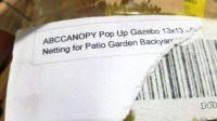 ABC Canopy Pop Up Gazebo, 13x13, Items must be paid for & removed by 4:00 PM on Monday, July 24, 2023. No Exceptions!