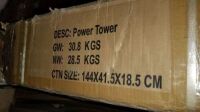 Power Tower #HW-DS-0002-BL (Open Box) (As Is) , Items must be paid for & removed by 4:00 PM on Monday, July 24, 2023. No Exceptions!