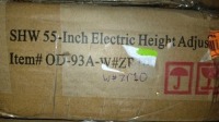SHW 55" Electric Adjustable Desk #OD-93A-WZR10 , Items must be paid for & removed by 4:00 PM on Monday, July 24, 2023. No Exceptions!