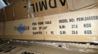 Profeeshaw Work Table 24" x60" #PSW-2406 , Items must be paid for & removed by 4:00 PM on Monday, July 24, 2023. No Exceptions!
