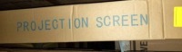 Projection Screen 110" 16.9 , Items must be paid for & removed by 4:00 PM on Monday, July 24, 2023. No Exceptions!