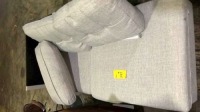 Ashley 2-Cushion Love Seat (Grey) , Items must be paid for & removed by 4:00 PM on Monday, July 24, 2023. No Exceptions!