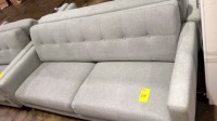 Ashley 78" 2-Cushions Sofa (Grey) Linen , Items must be paid for & removed by 4:00 PM on Monday, July 24, 2023. No Exceptions!