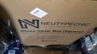 Neutypechic Glass Chair Mats 36x48 #A-GE10003 (2 Each) , Items must be paid for & removed by 4:00 PM on Monday, July 24, 2023. No Exceptions!