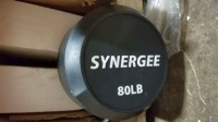 Curved Fixed 80Lb. Barbell #FIXBARC.80, Items must be paid for & removed by 4:00 PM on Monday, July 24, 2023. No Exceptions!
