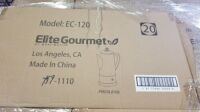 Elite Gourmet 1.8L Stainless Steel Percolators #EC-120 (4 Each) , Items must be paid for & removed by 4:00 PM on Monday, July 24, 2023. No Exceptions!