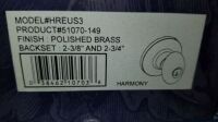 Keyed Entrance Knob (3 Each)