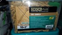 10x3" Tan Canel Wood & Fence Screw 1,550 (Bkt)