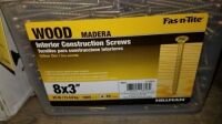 8x3" Interior Construction Screw 2 (1,925) (3,850) (2 Bkts)