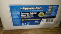 8x2" Exterior Wood Screw 3,000 (Box)