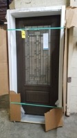 36" x 80" P/H Foor 1-Panel Door w/Insert Fiberglass