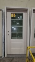 36" P/H 8 Lite 1-Panel Door B Fiberglass