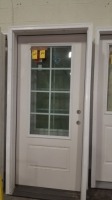 36" P/H 8 Lite 1-Panel Door F Fiberglass