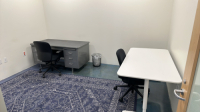 (2) DESK, (2) CHAIRS AND RUG (LOCATION: MAIN ENTRANCE)
