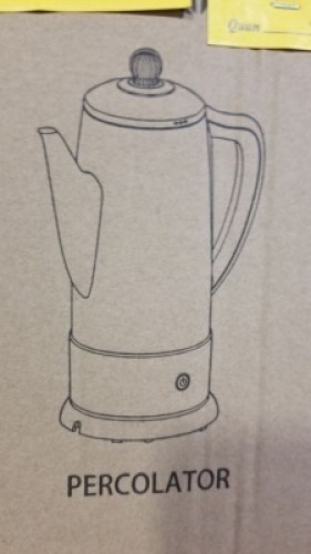 12 Cup Stainless Steel Percolator #EC-120 (4 Each)