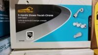3-Handle Shower Faucet Chrome