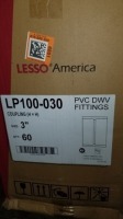 PVC DWV Fittings 3" (60 Each)