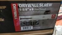 Fine Thread Drywall Screws 1 5/8" x 6 (5,000 Pcs)