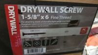 Fine Thread Drywall Screws 1 5/8" x 6 (5,000 Pcs)