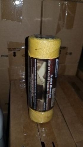 18x300 Nylon dia Braided Mason Line Gold (12 Boxes) (144 Each) (All items must be paid for & removed by Monday, September 18, 2023. NO EXCEPTIONS! PLEASE DO NOT PARTICIPATE IN THE SALE IF YOU CAN NOT PAY & PICK UP BY THE REMOVAL DATE.)