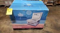 Corona Crusher Portable Thermo Electric Cooler (All items must be paid for & removed by Monday, September 18, 2023. NO EXCEPTIONS! PLEASE DO NOT PARTICIPATE IN THE SALE IF YOU CAN NOT PAY & PICK UP BY THE REMOVAL DATE.)