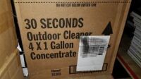 30 Seconds Outdoor Cleaner 4x1 Gal. 2(4) (8 Each0 (All items must be paid for & removed by Monday, September 18, 2023. NO EXCEPTIONS! PLEASE DO NOT PARTICIPATE IN THE SALE IF YOU CAN NOT PAY & PICK UP BY THE REMOVAL DATE.)