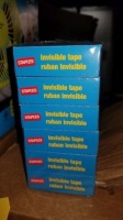 Invisible Tape 3/4" 24(6) (144 Each) (All items must be paid for & removed by Monday, September 18, 2023. NO EXCEPTIONS! PLEASE DO NOT PARTICIPATE IN THE SALE IF YOU CAN NOT PAY & PICK UP BY THE REMOVAL DATE.)
