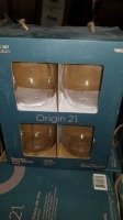 Origin 21 Stemless Wine Glasses (4pc Set) (7 Sets) (All items must be paid for & removed by Monday, September 18, 2023. NO EXCEPTIONS! PLEASE DO NOT PARTICIPATE IN THE SALE IF YOU CAN NOT PAY & PICK UP BY THE REMOVAL DATE.)