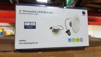 4" Dimmable LED Recessed Down Lights (20 Each) (All items must be paid for & removed by Monday, September 18, 2023. NO EXCEPTIONS! PLEASE DO NOT PARTICIPATE IN THE SALE IF YOU CAN NOT PAY & PICK UP BY THE REMOVAL DATE.)