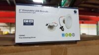 4" Dimmable LED Recessed Down Lights (20 Each) (All items must be paid for & removed by Monday, September 18, 2023. NO EXCEPTIONS! PLEASE DO NOT PARTICIPATE IN THE SALE IF YOU CAN NOT PAY & PICK UP BY THE REMOVAL DATE.)