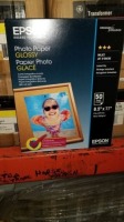 Epson Photo Paper Glossy 8.5" x 11" 10(50) 500 (10 Packs) (All items must be paid for & removed by Monday, September 18, 2023. NO EXCEPTIONS! PLEASE DO NOT PARTICIPATE IN THE SALE IF YOU CAN NOT PAY & PICK UP BY THE REMOVAL DATE.)