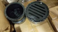 Round Cast Iron Drain 6" 3(3) (9 Each) (All items must be paid for & removed by Monday, September 18, 2023. NO EXCEPTIONS! PLEASE DO NOT PARTICIPATE IN THE SALE IF YOU CAN NOT PAY & PICK UP BY THE REMOVAL DATE.)