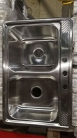 Double Stainless Steel Sink 33" x 22" (4 Each) (All items must be paid for & removed by Monday, September 18, 2023. NO EXCEPTIONS! PLEASE DO NOT PARTICIPATE IN THE SALE IF YOU CAN NOT PAY & PICK UP BY THE REMOVAL DATE.)
