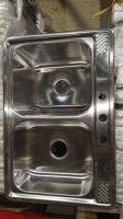 Double Stainless Steel Sink 33" x 22" (4 Each) (All items must be paid for & removed by Monday, September 18, 2023. NO EXCEPTIONS! PLEASE DO NOT PARTICIPATE IN THE SALE IF YOU CAN NOT PAY & PICK UP BY THE REMOVAL DATE.)