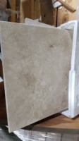 Travertine Tile 12"x12" 11(10) (110 Pcs) (All items must be paid for & removed by Monday, September 18, 2023. NO EXCEPTIONS! PLEASE DO NOT PARTICIPATE IN THE SALE IF YOU CAN NOT PAY & PICK UP BY THE REMOVAL DATE.)