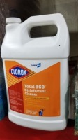 Clorox Total 360 Disinfectant Cleaner 128oz 12(4) (48 Each) (All items must be paid for & removed by Monday, September 18, 2023. NO EXCEPTIONS! PLEASE DO NOT PARTICIPATE IN THE SALE IF YOU CAN NOT PAY & PICK UP BY THE REMOVAL DATE.)